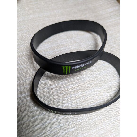 Monster Energy Silicone Wristband Lot of 2 - Picture 6 of 10